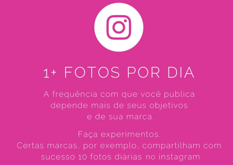 Quantas postagens fazer por dia no instagram