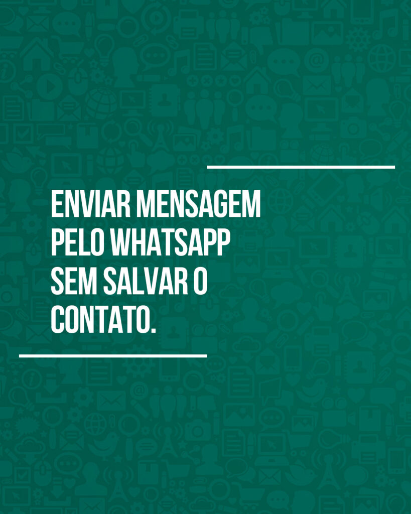 whatsapp sem salvar