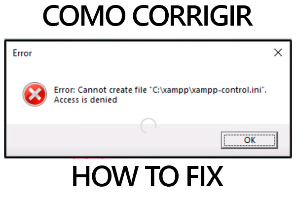Error cannot create file xampp