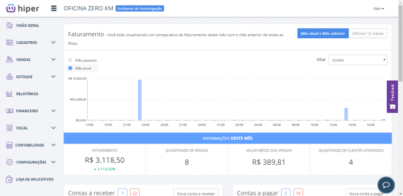 Sistema para oficinas em Fortaleza